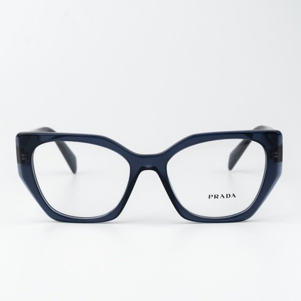 Prada Women Eyeglasses Blue Crystal Cat Eye PR18WV 08Q1O1 BRAND NEW - Picture 2 of 8
